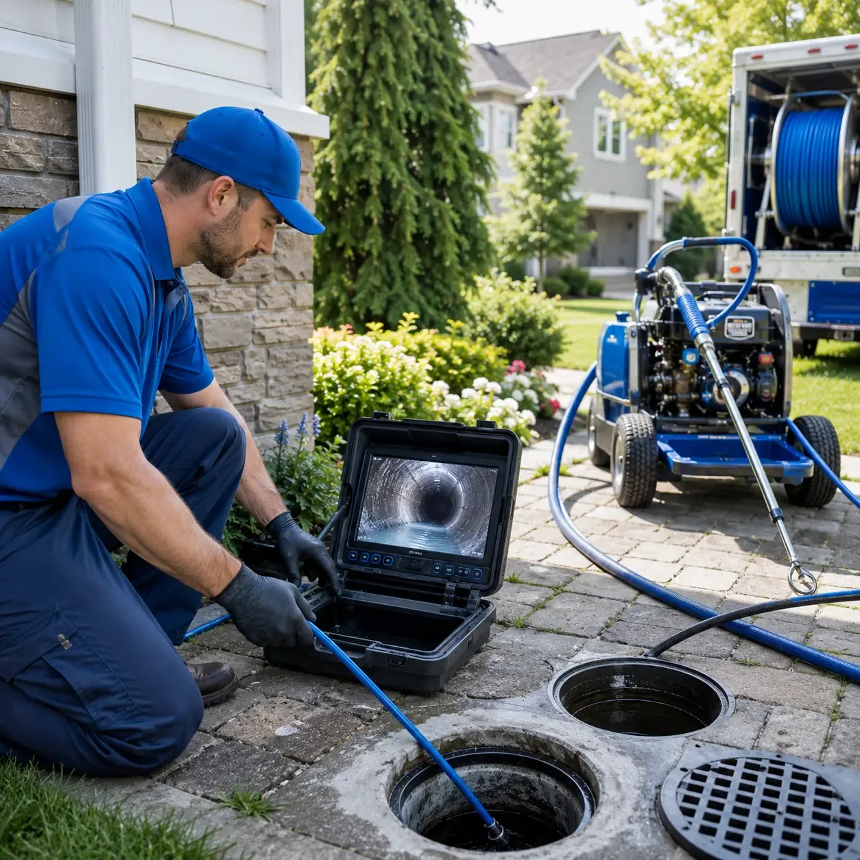Outdoor drain cleaning professionals serving Leonidas, MI