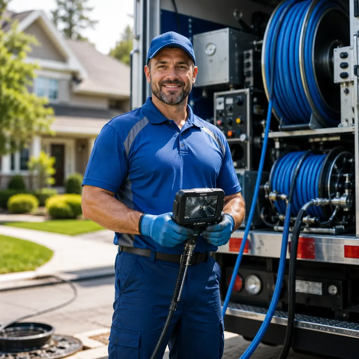 Local outdoor drain cleaning specialists in Leonidas, MI
